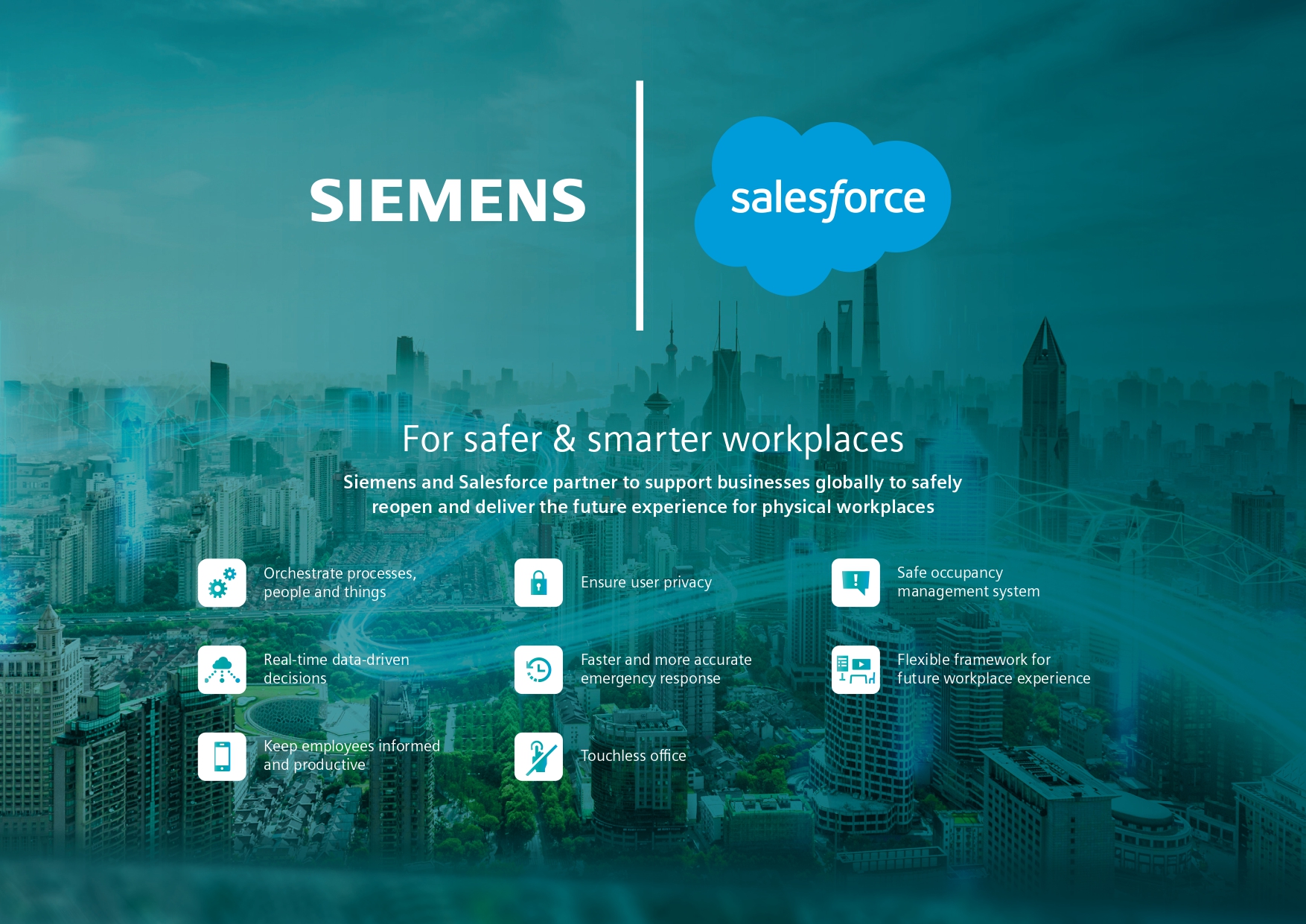 Siemens And Salesforce Partner To Deliver The Future Experience For Safe Workplaces