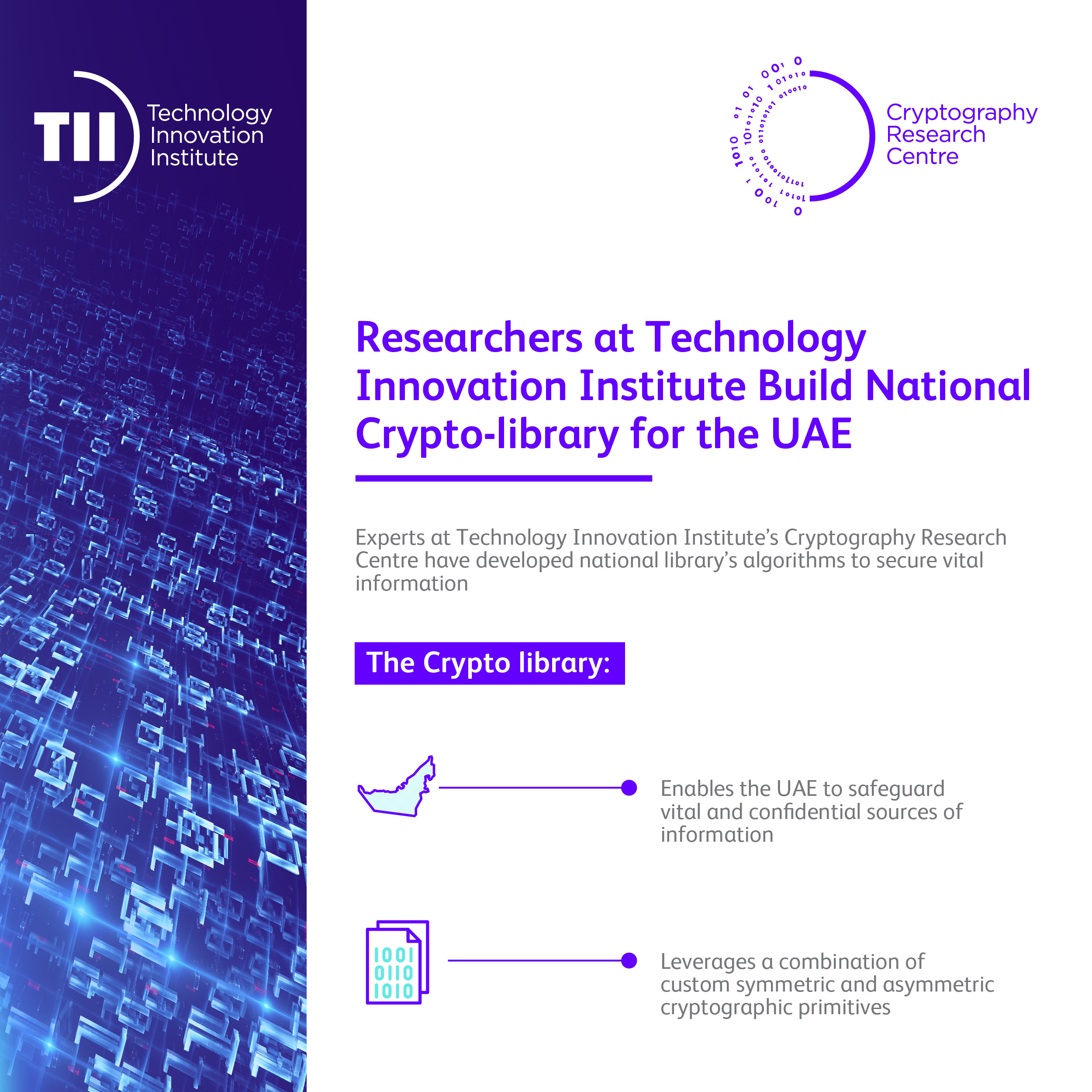 Researchers At Abu Dhabi’s Technology Innovation Institute Build National CryptoLibrary For The UAE